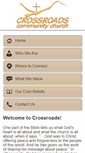Mobile Screenshot of crossroads-communitychurch.org
